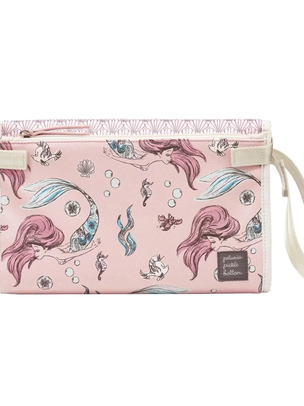 Petunia Pickle Bottom Pink Mermaid Print Wristlet diaper bag